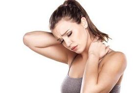 Pain in the neck and shoulders the first signs of cervical osteochondrosis. 