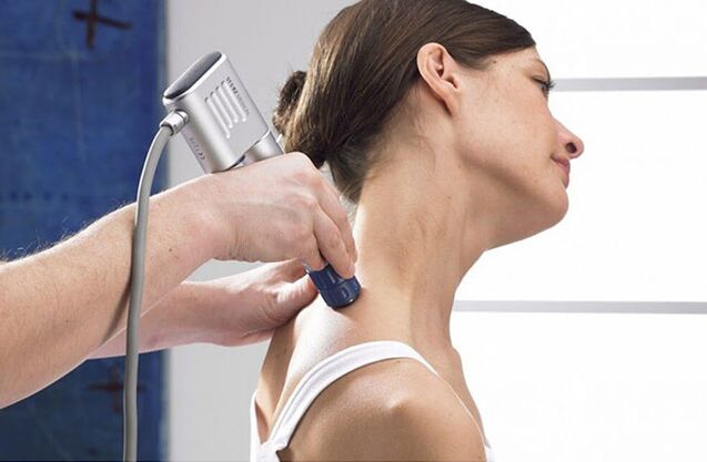 Shock wave therapy for osteochondrosis of the cervical spine.